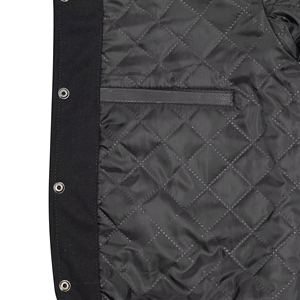 Stonefield Manufacturing Varsity <b>Jacket</b>-100% Wool Stand Hooded <b>Waterproof</b> Reversible Geometric/Cartoon Streetwear <b>Winter</b> - Product Image 2