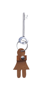Leather Cartoon Keychain Irregular Shape Durable Metal <b>Ring</b> <b>Key</b> Accessory - Product Image 5