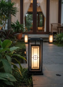 Lámpara de Jardín de Estilo Japonés de Alta Gama con Forma de Hongo, Luz Cálida Amarilla de 3500K para Exteriores, Ideal para Hoteles y Resorts - Product Image 5