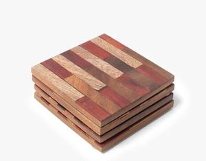 Luxury Carved Wooden Coaster Accessories For Home Entertaining Parties Dining Tables And Special Events - Product Image 6