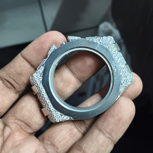 Relojes Unisex de Lujo con Moissanita VVS, Totalmente de Diamantes, Movimiento Mecánico Automático ETA, Correa de Cuero, Acero Inoxidable, Gran Venta - Product Image 4
