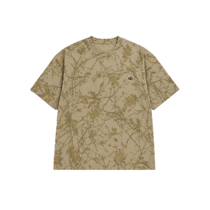 Camisetas de hombre personalizadas de alta calidad, suaves, de camuflaje, 100% algodón, con hombros caídos, estilo holgado, OEM, con estampado digital de camuflaje Real Tree. - Product Image 3
