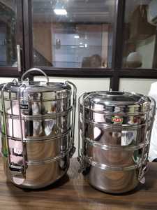 Thailand MIINOX Silver Stainless Steel Eco-Friendly Steamable <b>3</b>-Layer Leak-Proof BPA-Free Tiffin Food Container 2/<b>3</b>/4 - Product Image 4