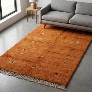 Alfombra de Lana Hecha a Mano de Primera Calidad con Diseño Floral Clásico y Flecos para Sala de Estar, Dormitorio, Decoración del Hogar - Product Image 1