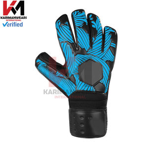Gants de gardien de but de football professionnels, paume en latex, gants anti-choc avec sangle de poignet réglable pour l'entraînement en plein air - Product Image 5