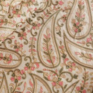 Premium Chain Stitch Embroidery Fabric For Women Fashion Wear Designer <b>Garments</b> And Boutique Textile Material - Product Image 3