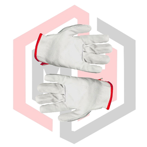 Gants de travail en cuir de mouton réfléchissants, usage général, haute résistance, résistants aux coupures, anti-chimiques, antistatiques, respirants, ajustables - Product Image 6