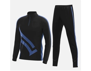 Ensemble de survêtement de football rétro écologique pour hommes en polyester de haute qualité, idéal pour les sports d'hiver, avec impression personnalisable du nom et du logo - Product Image 1