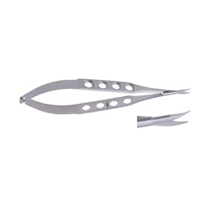 Ensemble d'instruments réutilisables de classe I, ciseaux à cornée en titane et acier inoxydable microchirurgicaux certifiés CE et ISO13485 - Product Image 4