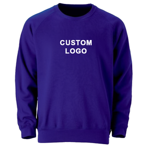 Sweat-shirt à col rond pour homme avec logo personnalisé, manches raglan, en coton French Terry, coupe décontractée, pour l'automne - Product Image 1