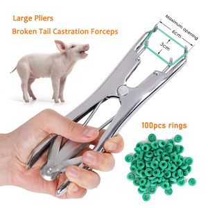 Pince de castration pour queue de mouton cassée, avec anneaux de castration élastiques en caoutchouc, pour animaux d'élevage, sans saignement - Product Image 6