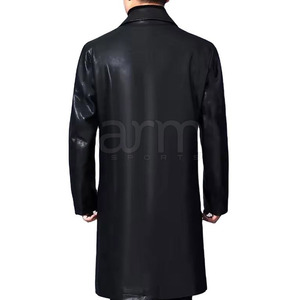 Vêtements en gros pour hommes, manteau en cuir d'hiver, couleur personnalisée, manteau en cuir d'hiver pour hommes à prix de gros - Product Image 5