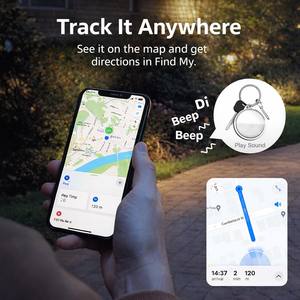 Hot Selling Mini Bluetooth GPS Tracker Smart Pet Tag Finder Anti-Lost IP68 Waterproof WiFi Modern ABS 1 Year Battery Life - Product Image 5