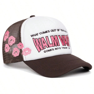 Graphic Trucker Hat Custom Slogan Print Curved Brim Casual <b>Baseball</b> <b>Cap</b> Fashion Headwear - Product Image 5