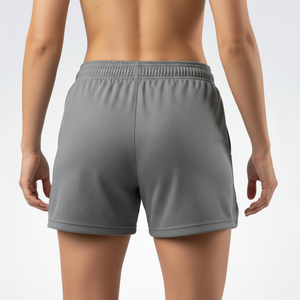 Shorts Deportivos de Malla con Logotipo Personalizado para Mujer, Shorts de Poliéster Transpirables para Gimnasio, Shorts Deportivos de Secado Rápido para Correr, Shorts de Fitness de Cintura Alta - Product Image 3