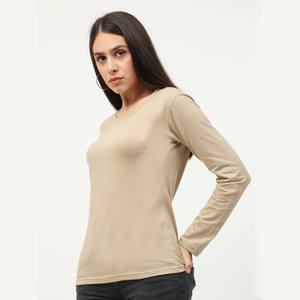 Women's Summer Sportswear High Quality Cotton Slim Fit Crew Neck T-Shirts-Quick Dry Breathable Customizable Colors & Sizes - Product Image 3