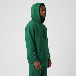 Custom <b>Men's</b> Hoodies <b>Pullover</b> Fleece KangarooPocket Relaxed Fit Drop Shoulder Long Sleeve Casual Sweatshirt for USA B2B Sourcing - Product Image 2