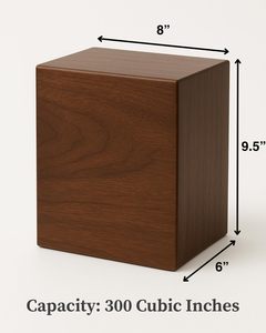 Urna Funeraria para Mascotas, Gatos y Perros |   Almohadillas Antideslizantes Ecológicas para Urna Cuadrada de Madera de Palisandro |   Suministros Funerarios Personalizables al por Mayor - Product Image 4
