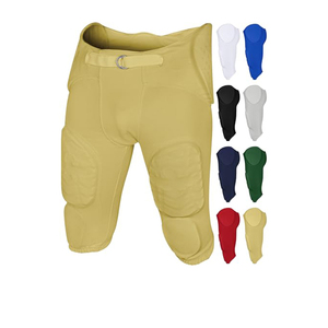 Pantalon de football américain en tissu uni et à séchage rapide, longueur genou, personnalisable avec étiquette privée. - Product Image 5