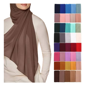 ฮิญาบอิสลามแบบเรียบหรูสำหรับสุภาพสตรี ผ้าเนื้อนุ่มระบายอากาศได้ดี ผ้าคลุมศีรษะมุสลิม รับสั่งซื้อจำนวนมาก - Product Image 4