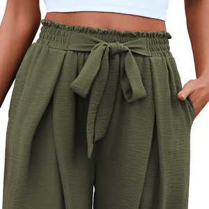 Pantalones de Moda para Mujer, de Pierna Ancha, Corte Holgado, Cintura Alta, Largos, Cómodos, para Viajes, Trabajo y Uso Diario - Product Image 6