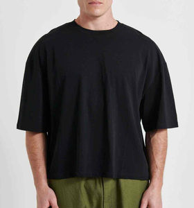 เสื้อยืดโอเวอร์ไซส์รุ่นใหม่ล่าสุด โลโก้ด้านหน้า ผ้าฝ้าย 100% เนื้อหนา เป็นมิตรกับสิ่งแวดล้อม แห้งเร็ว ระบายอากาศได้ดี สำหรับผู้ชาย - Product Image 4