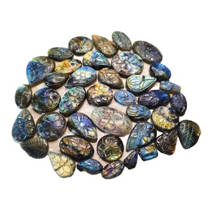 Labradorite naturelle licorne tour perles fabrication de bijoux clous de pierres précieuses sculpture Quartz - Product Image 1