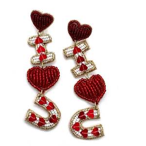 Boucles d'oreilles pendantes faites à la main avec perles, style bohème chic, bijoux pour femmes à prix avantageux - Product Image 5