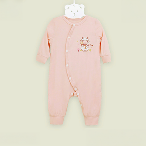 Conjunto de Ropa para Bebé ALB02 con Diseño de Dibujos Animados, Cuello Redondo, Botones Laterales, Manga Larga, Tejido de Punto Transpirable - Product Image 6