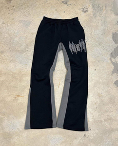 Vêtements de sport pour hommes grande taille, style hip-hop, en molleton épais, taille élastique, respirant, séchage rapide, coton/polyester, streetwear - Product Image 2