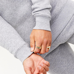 Ensemble de survêtement sport décontracté pour homme grande taille, léger, 100 % coton, écologique, col rond, pantalon de jogging, marron et blanc - Product Image 4