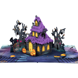 Wholesale 3D Pop Card Love Theme Ghost Custom New Year <b>Handmade</b> Greeting Card Envelope <b>Paper</b> Decoration - Product Image 3