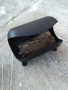 Brazier d'extérieur portable en acier au carbone noir BiggerFire, compatible charbon et bois, certifié CE - Product Image 2