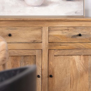 Vandana Autumn Line style <b>sideboard</b>, 180 cm, in mango wood - Product Image 3