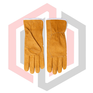 Premium Leather <b>Driver</b> <b>Glove</b> Full Grain Cowhide Split Leather Back Anti-Slip Tear-Resistant Breathable Silicone-Free Safety - Product Image 3