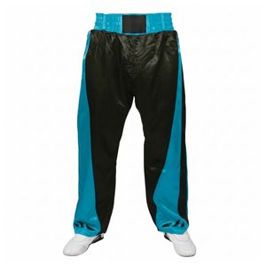Pantalon d'entraînement jaune avec empiècements latéraux pour le kickboxing, équipement d'entraînement MMA, arts martiaux, pantalon de combat en satin haute visibilité - Product Image 6