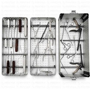 Estuche de Esterilización para Instrumental de Columna Lumbar, Sistema de Instrumentos Neuroquirúrgicos de Acero Inoxidable para Cirugía Espinal Pentax CE - Product Image 2