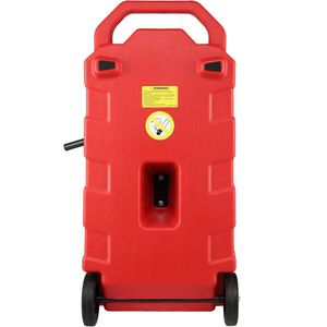 Carrello carburante portatile da 16 galloni 7.8 L/min pompa a mano ruote in gomma serbatoio di stoccaggio per macchine Diesel benzina olio falciatrici auto - Product Image 1