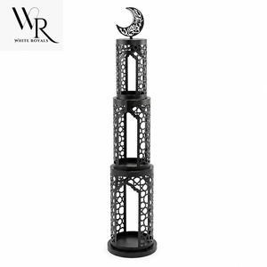 Minaret arabe doré en gros pour le Ramadan, avec croissant de lune creux en métal ajouré pour mosquée, idéal pour l'Aïd et Thanksgiving, couleur personnalisable - Product Image 4
