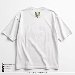 Men's <b>White</b> Relax Skull Print Short Sleeve T-Shirt O-Neck Casual Jersey Fit Regular Breathable Screen Printed T Shirt For Unisex - Product Image 4