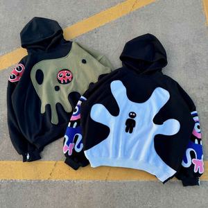 Nueva Sudadera con capucha de invierno de talla grande para hombre, sudadera de algodón pesado, poliéster, serigrafía Digital impresa personalizada - Product Image 5