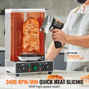 Coltello Elettrico Professionale da 80W per Kebab e Shawarma, in Acciaio Inox, Senza Fili, per Uso Commerciale - Product Image 2