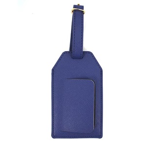 Custom Logo Leather Luggage <b>Tags</b> Manufacturer Direct Wholesale Real Leather <b>Suitcase</b> Labels for Corporate Gifts LTG-0304 - Product Image 1
