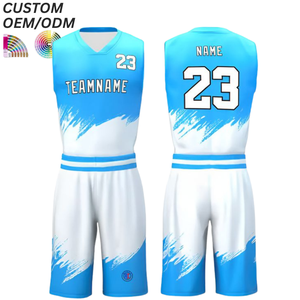 Maillot de basketball sans manches personnalisé en polyester respirant imprimé, pour matchs d'équipe, support OEM ODM pour la vente en gros - Product Image 6