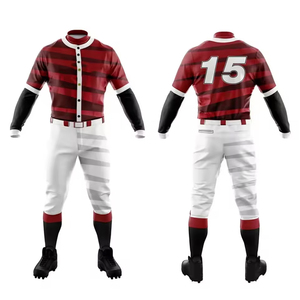 Fabricant, vente en gros, maillots de baseball et de softball personnalisés pour adultes, respirants, de haute qualité, vêtements de sport par sublimation, 4 saisons - Product Image 4