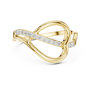 แหวนเพชรทรงกลมทองคำขาว 14K สำหรับผู้หญิง |   ชุดทำงาน |   เพชรที่เพิ่งเพาะเลี้ยง - Product Image 3