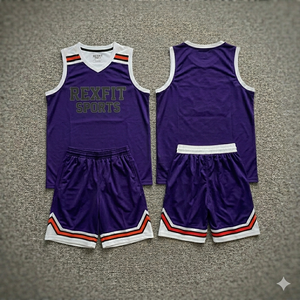 Ensemble d'uniformes de basketball personnalisés REXFIT SPORTS pour adultes, légers, 100 % polyester, séchage rapide, respirants, vêtements de sport d'équipe OEM - Product Image 4