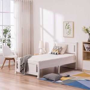 PWB 005 Letto Matrimoniale in Legno Bianco con Testiera Verticale Sostitutiva con Codice 04905114 - Product Image 4