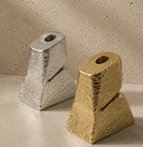 Support de bougie conique moderne en métal, décoratif, géométrique, pour table, décoration intérieure, centre de table de salle à manger, accessoire d'appoint - Product Image 2