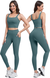 Heavy Fashion Printed Fitness Workout Yoga Set Sports Bra And Legging Set - Product Image 2